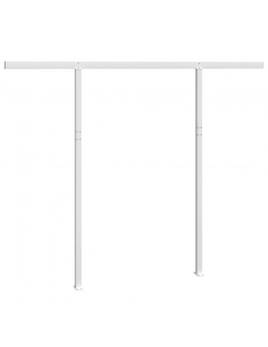 Set Pali per Tenda da Sole Bianco 300x245 cm Ferro