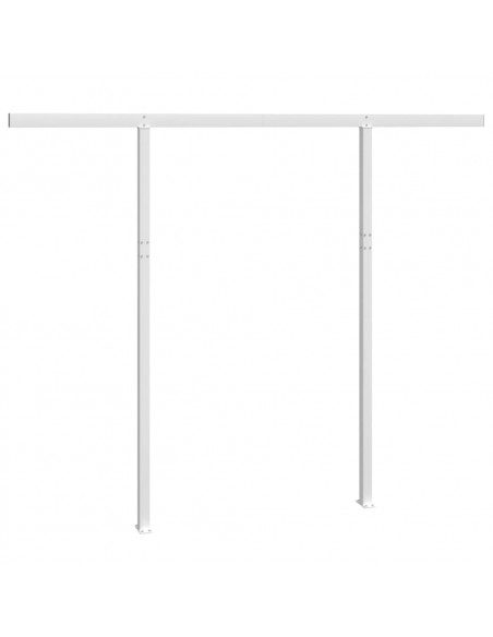 Set Pali per Tenda da Sole Bianco 300x245 cm Ferro