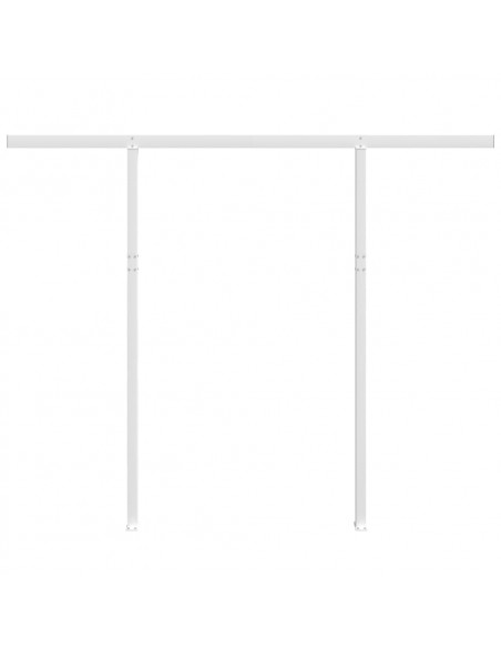 Set Pali per Tenda da Sole Bianco 300x245 cm Ferro