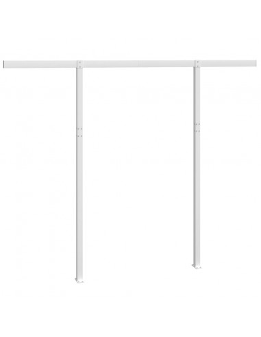 Set Pali per Tenda da Sole Bianco 300x245 cm Ferro