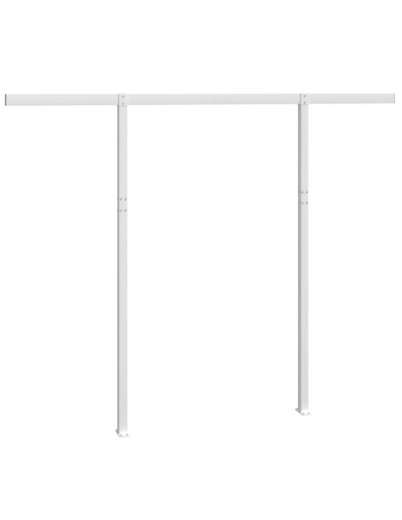 Set Pali per Tenda da Sole Bianco 300x245 cm Ferro