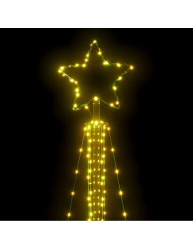 Illuminazione per Albero di Natale 483 LED Bianco Caldo 240 cm