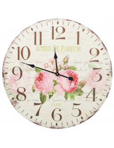 Orologio da Parete Vintage Fiore 60 cm 2