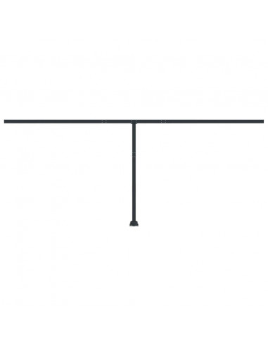 Set Pali per Tenda da Sole Antracite 600x245 cm Ferro