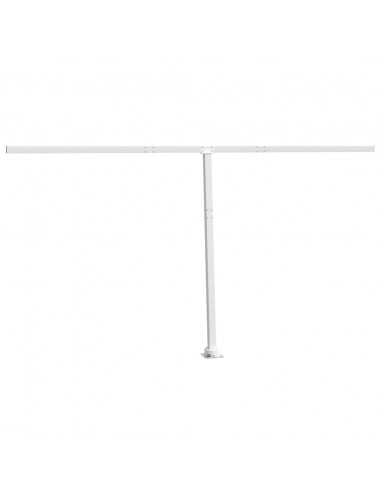 Set Pali per Tenda da Sole Bianco 450x245 cm Ferro