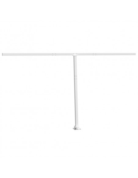 Set Pali per Tenda da Sole Bianco 450x245 cm Ferro
