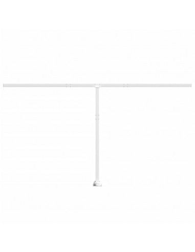 Set Pali per Tenda da Sole Bianco 450x245 cm Ferro