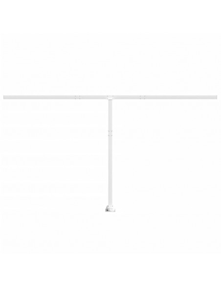 Set Pali per Tenda da Sole Bianco 450x245 cm Ferro