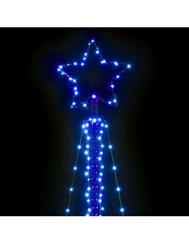 Illuminazione per Albero di Natale 483 LED Blu 240 cm