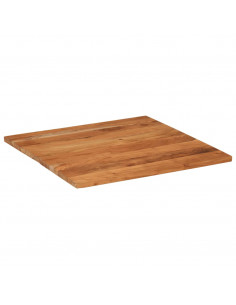 Piano per Tavolo 80x80x2,5 cm Quadrato Legno Massello di Acacia 2
