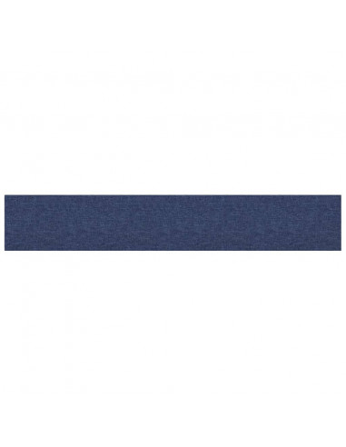 Pannelli Murali 12 pz Blu 90x15 cm Tessuto 1,62 m²