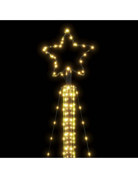Illuminazione per Albero di Natale 525 LED Bianco Caldo 302 cm