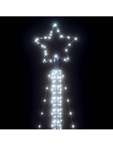 Illuminazione per Albero di Natale 525 LED Bianco Freddo 302 cm