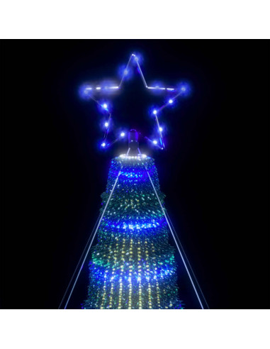 Illuminazione Albero di Natale a Cono 1028 LED Blu 403 cm