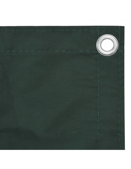 Paravento da Balcone Verde Scuro 75x500 cm Tessuto Oxford