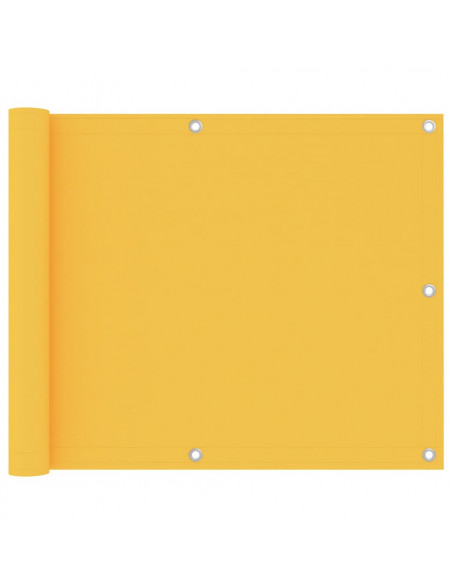 Paravento da Balcone Giallo 75x500 cm in Tessuto Oxford
