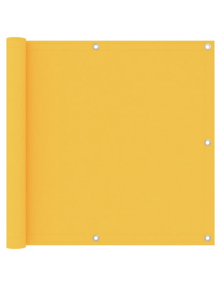 Paravento da Balcone Giallo 90x500 cm in Tessuto Oxford