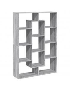 Libreria Grigio Sonoma 102x29x143 cm in Legno Multistrato 2