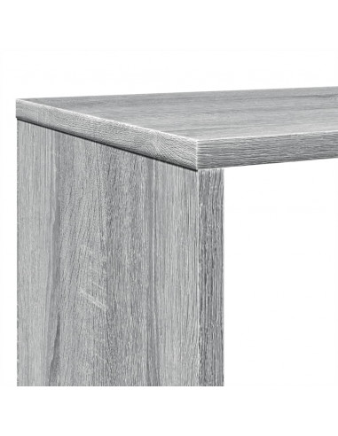 Libreria Grigio Sonoma 102x29x143 cm in Legno Multistrato