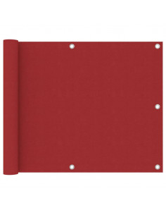 Paravento da Balcone Rosso 75x500 cm in Tessuto Oxford 2