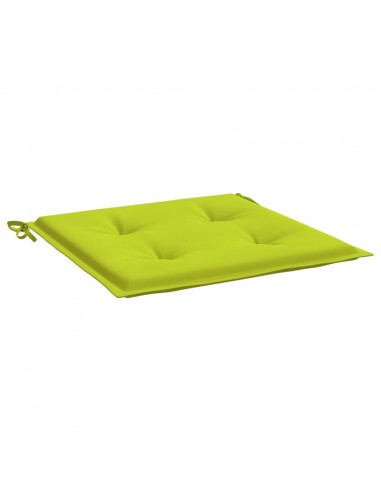 Cuscini per Sedia 2 pz Verde Brillante 50x50x3cm Tessuto Oxford