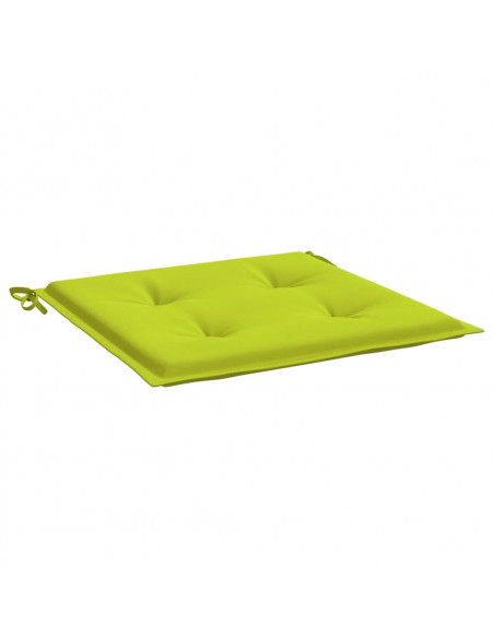 Cuscini per Sedia 2 pz Verde Brillante 50x50x3cm Tessuto Oxford
