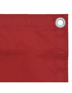 Paravento da Balcone Rosso 75x600 cm in Tessuto Oxford 2