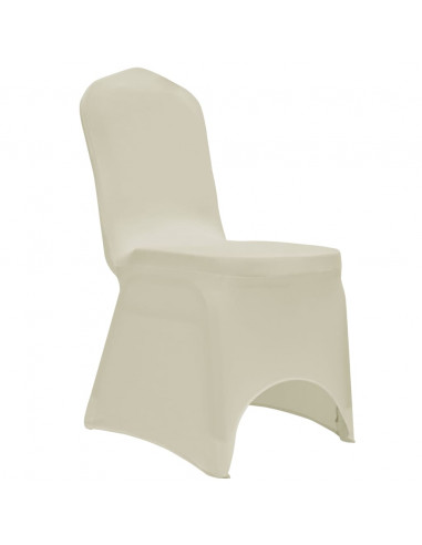 Coprisedia in Tessuto Elasticizzato Crema 12 pz