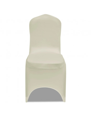 Coprisedia in Tessuto Elasticizzato Crema 12 pz