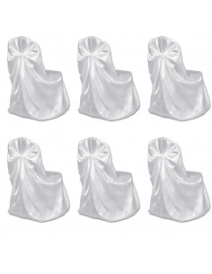 Coprisedia per Feste di Matrimonio 12 pz Bianca 2