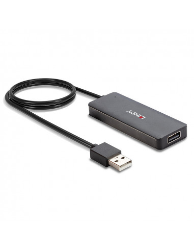 Lindy 42986 hub di interfaccia USB 2.0 480 Mbit/s Nero