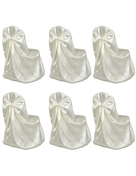Coprisedie per Feste di Matrimonio 12 pz Crema
