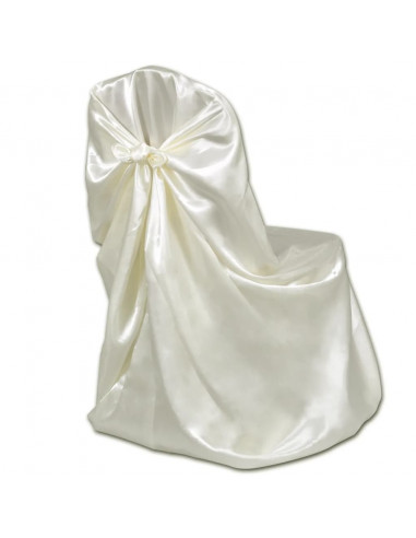 Coprisedie per Feste di Matrimonio 12 pz Crema