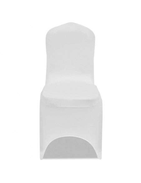 Coprisedie in Tessuto Elasticizzato Bianco 18 pz