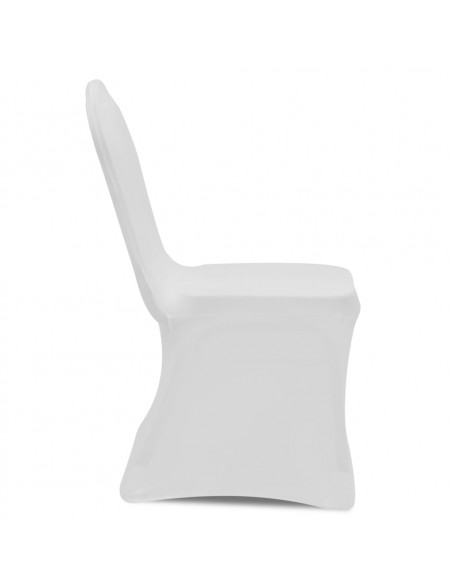 Coprisedie in Tessuto Elasticizzato Bianco 18 pz
