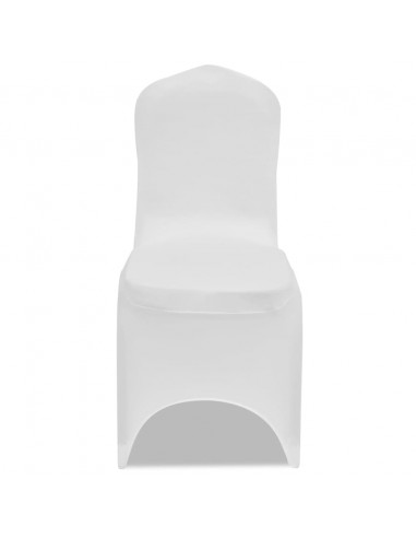 Coprisedie in Tessuto Elasticizzato Bianco 24 pz