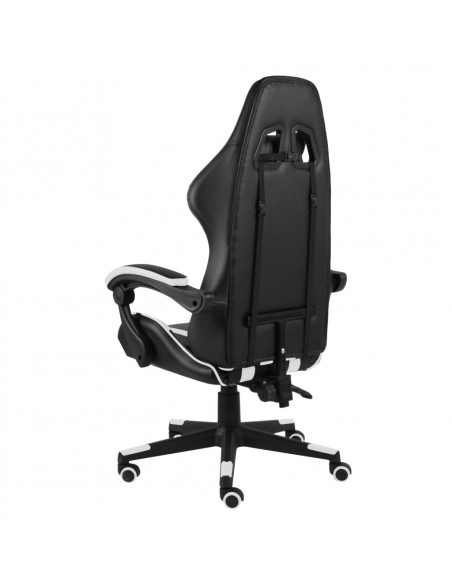 Sedia da Gaming Nero e Bianco in Similpelle
