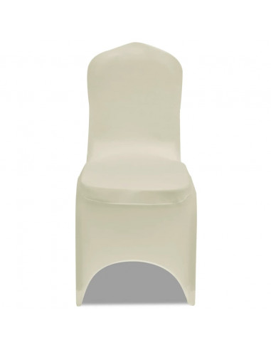 Coprisedie in Tessuto Elasticizzato Crema 18 pz