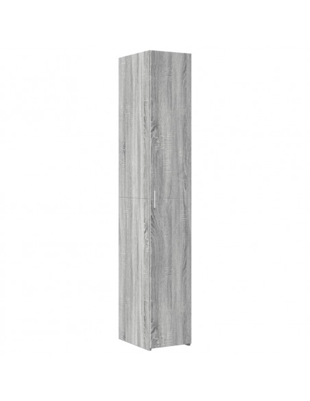 Credenza Grigio Sonoma 30x42,5x185 cm in Legno Multistrato
