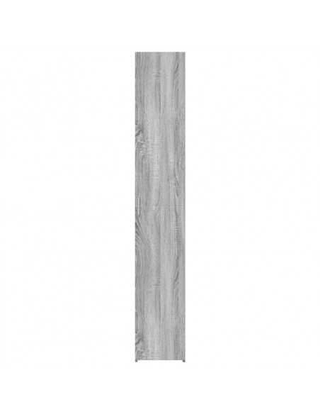 Credenza Grigio Sonoma 30x42,5x185 cm in Legno Multistrato