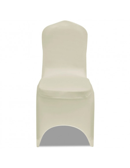 Coprisedie in Tessuto Elasticizzato Crema 24 pz