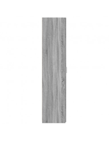 Credenza Grigio Sonoma 30x42,5x185 cm in Legno Multistrato