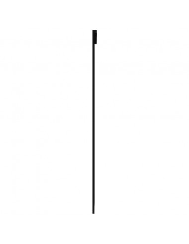 Porta Scorrevole in Vetro ESG e Alluminio 76x205 cm Nera