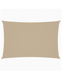 Parasole a Vela Oxford Rettangolare 2x4 m Beige 2