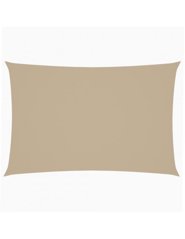 Parasole a Vela Oxford Rettangolare 2x4 m Beige