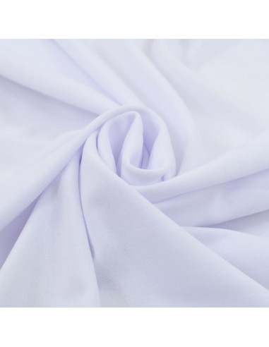 Copertura Elastica per Tavolo con Gonna 2pz 120x6,5x74cm Bianco