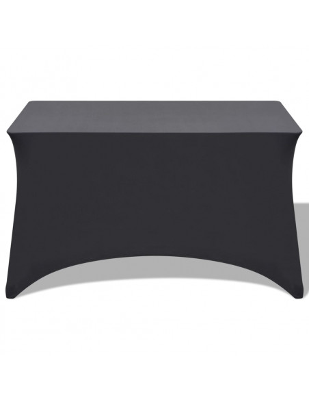 Fodere Elasticizzate per Tavolo 2 pezzi 183x76x74 cm Antracite