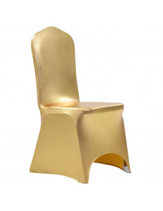 Coprisedia Elasticizzato 6 pz Oro 2