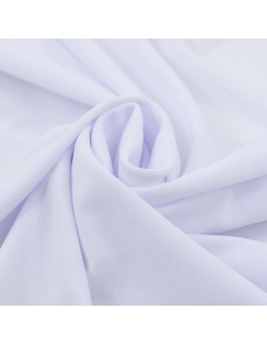 Copertura Elastica per Tavolo con Gonna 2 pz 150x74 cm Bianco