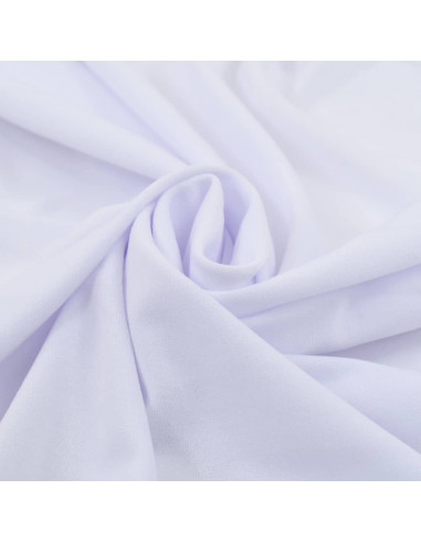 Copertura Elastica per Tavolo con Gonna 2 pz 243x76x74cm Bianco